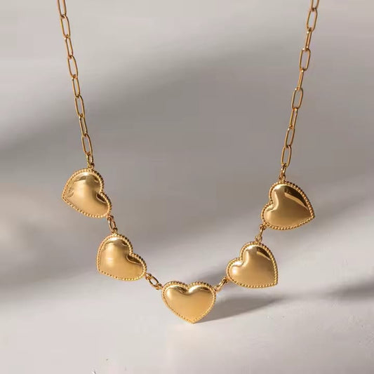 The 5 Hearts Necklace