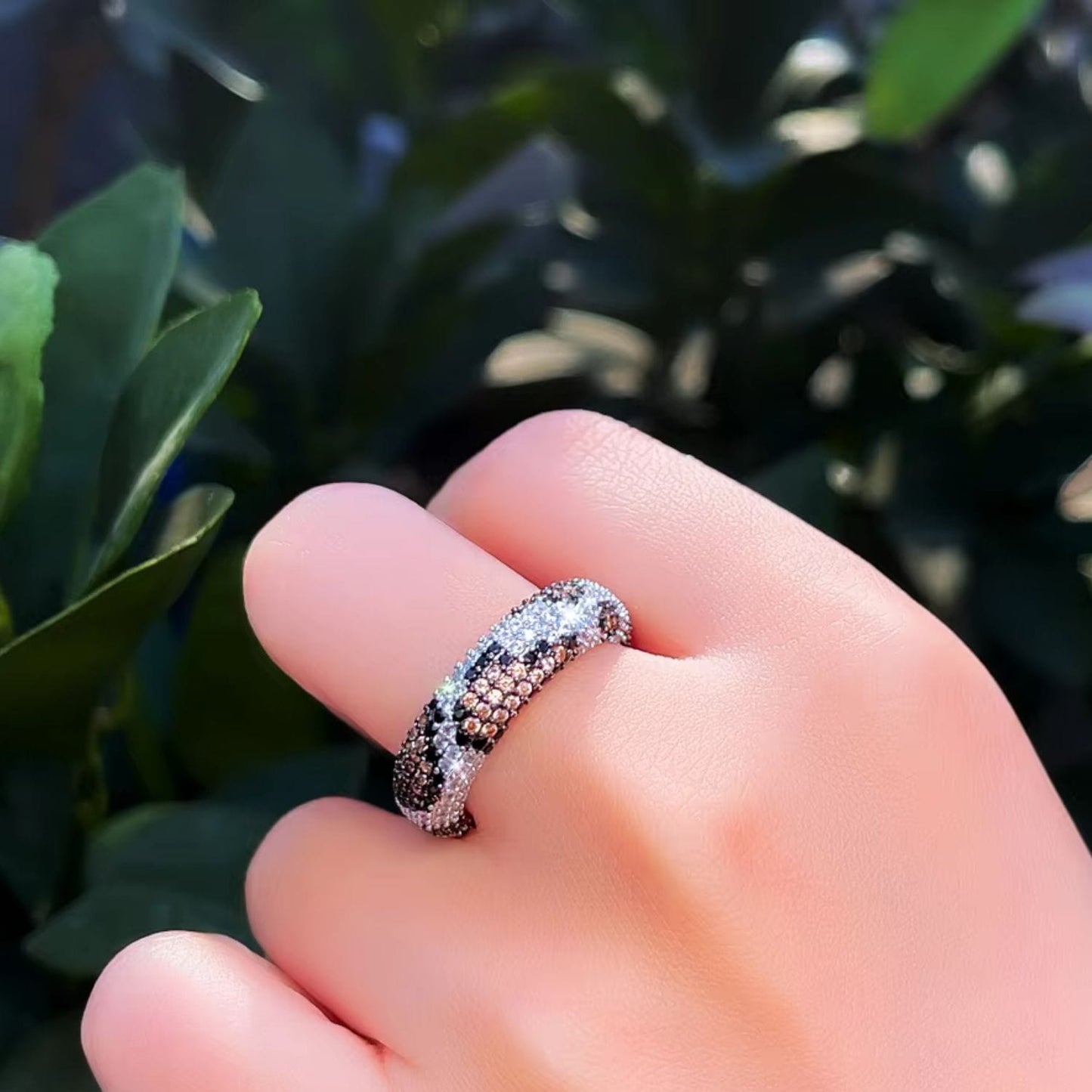 Leopard Kiss Ring