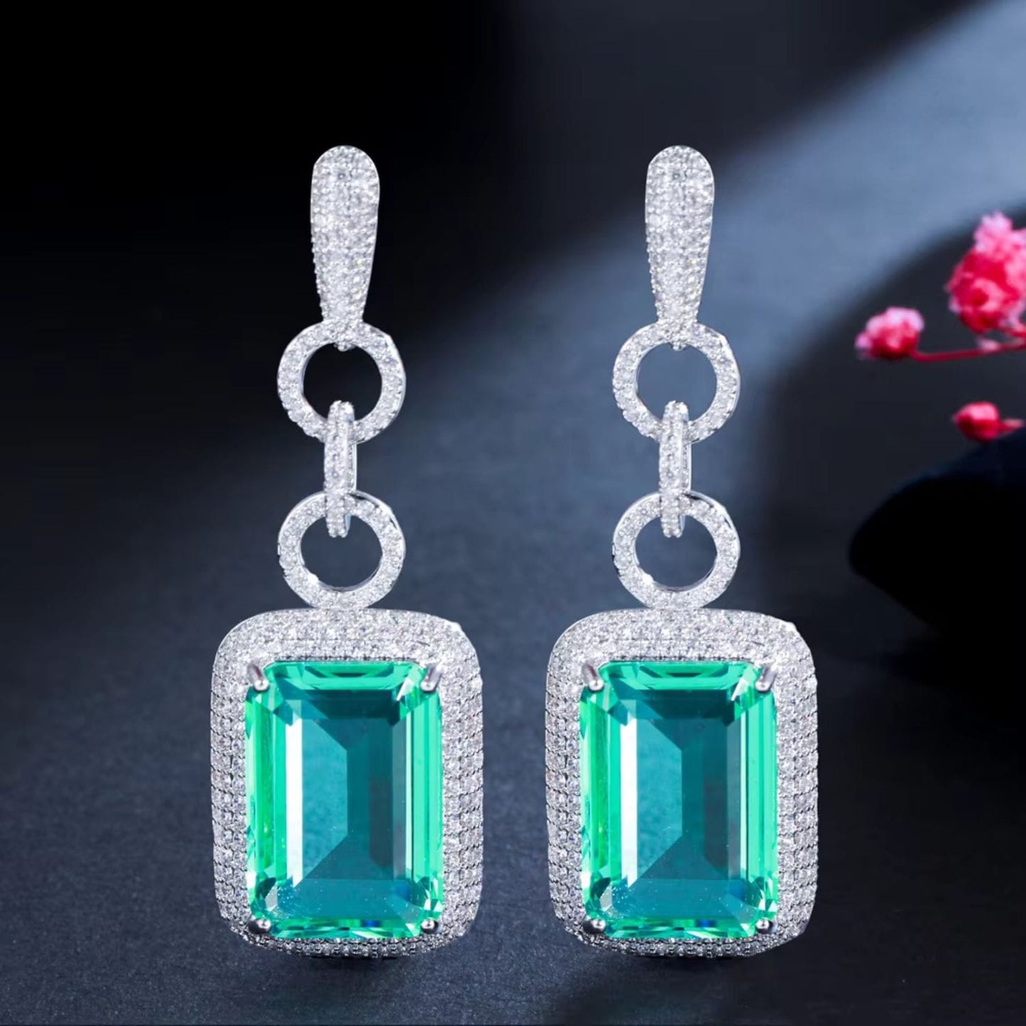 Minty Gem Earrings