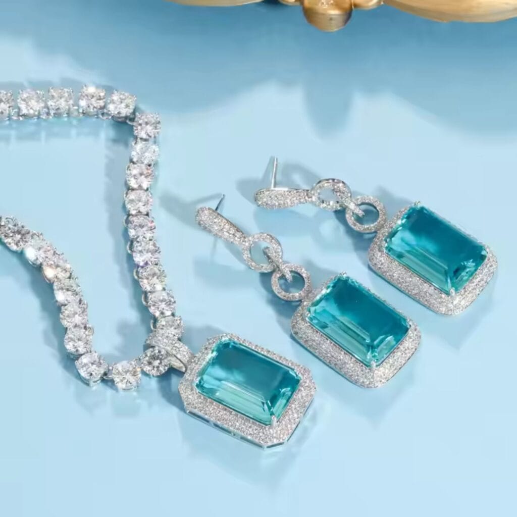 Minty Gem Earrings