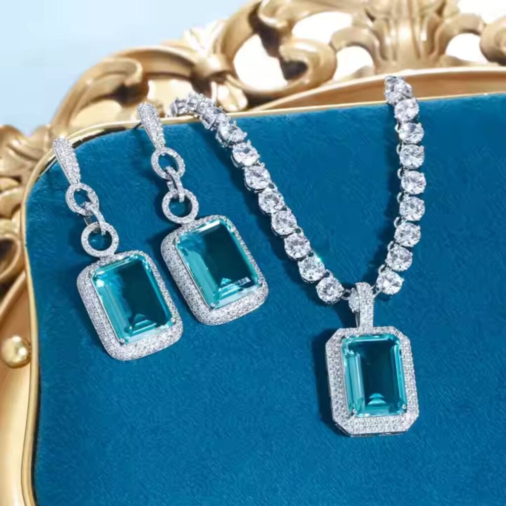 Minty Gem Earrings