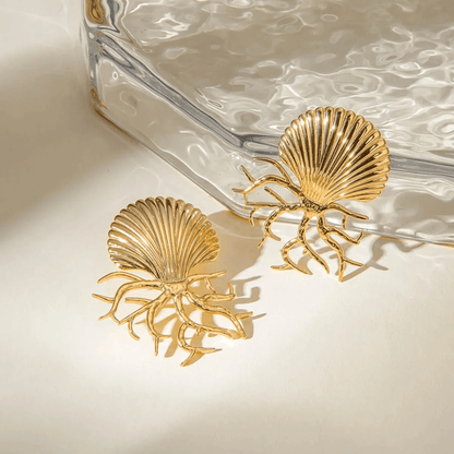 Seashell Tendrils Earrings