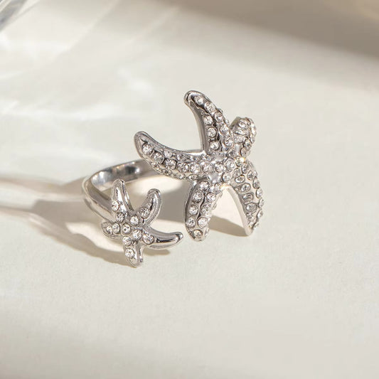 Twin Starfish Rings