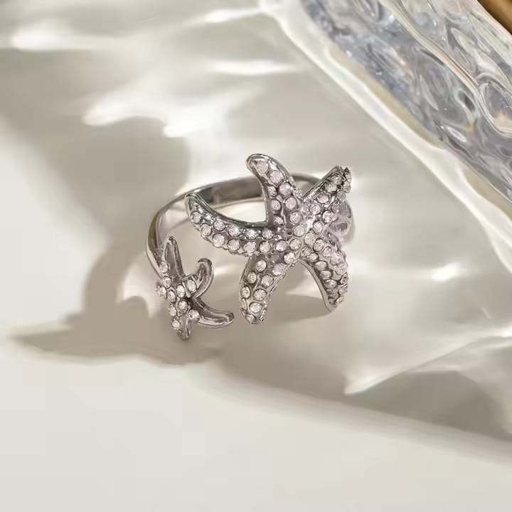 Twin Starfish Rings
