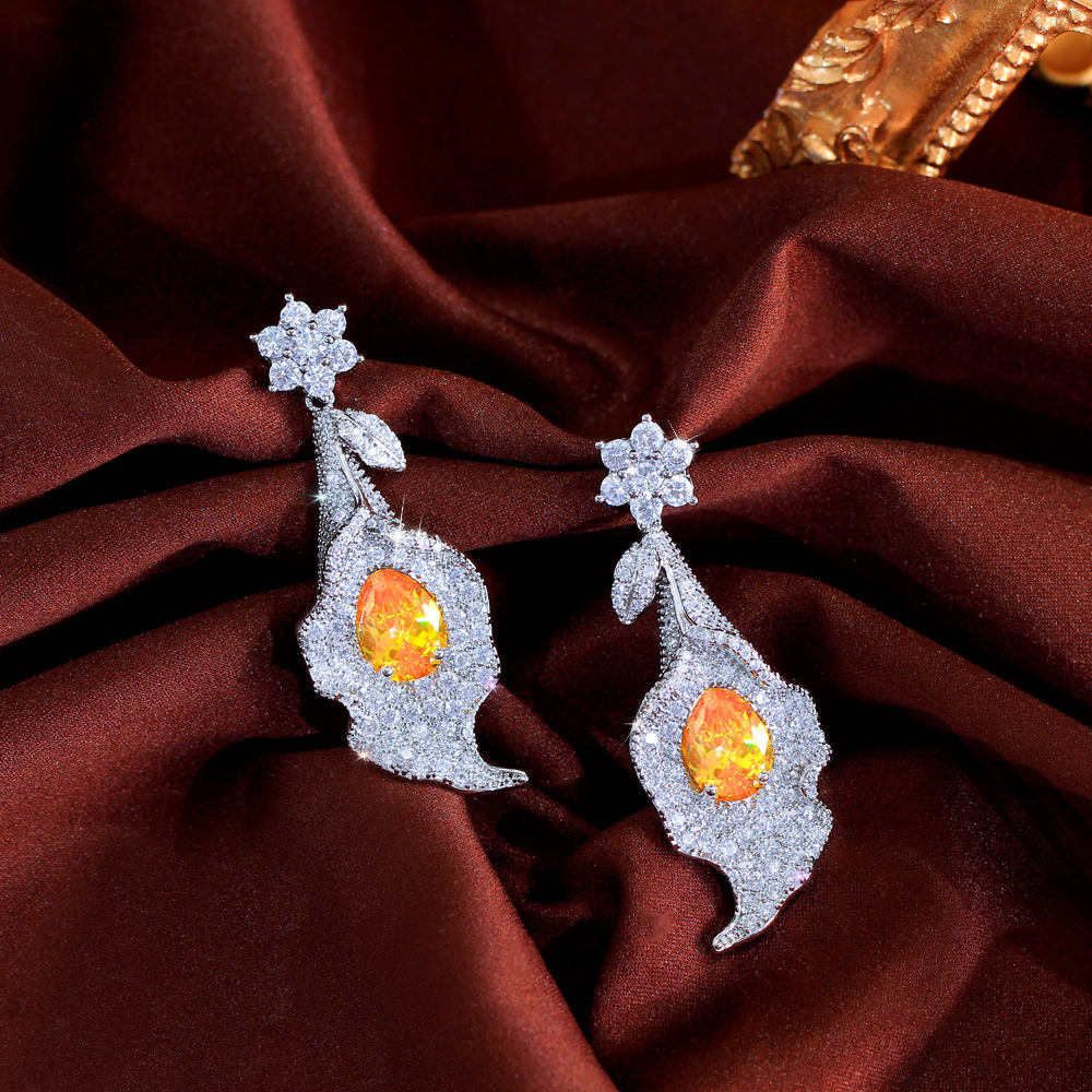 Yellow Leaf Earrings