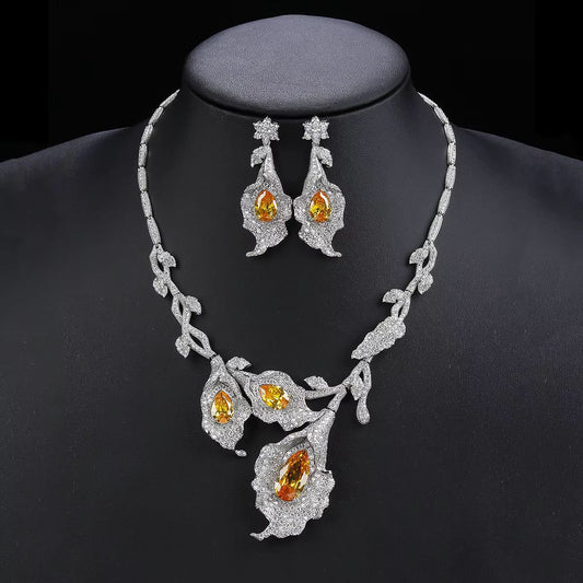 Yellow Leaf Necklace